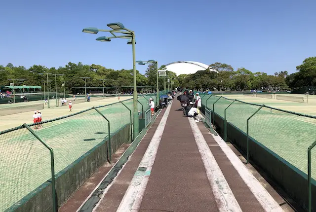 宮崎県総合運動公園のテニスコート