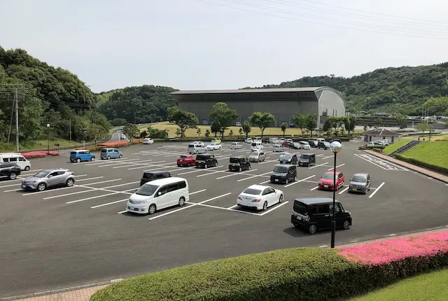 薩摩川内市総合運動公園の駐車場