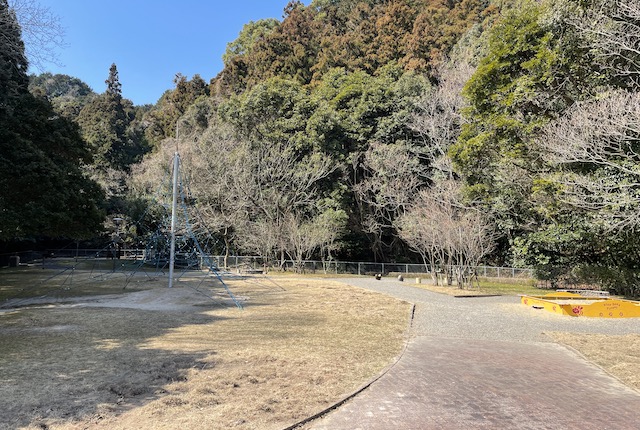 筑紫野市総合公園のイカダロープ