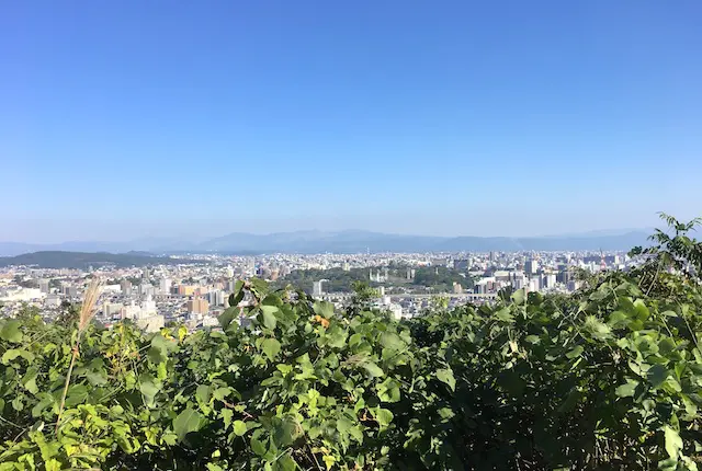 石神山公園展望所の眺め
