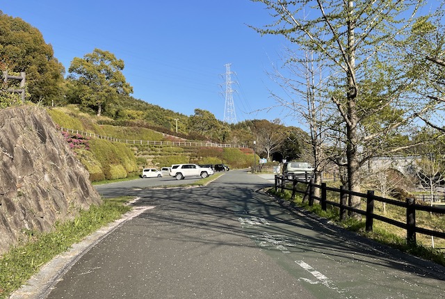 高田濃施山公園の駐車場