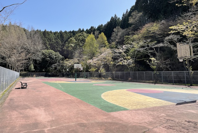 夜須高原記念の森のバスケットコート