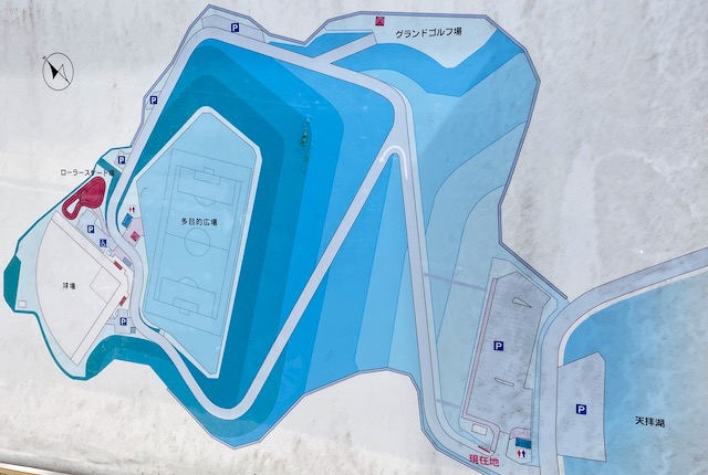 筑紫野市総合公園運動広場の案内図