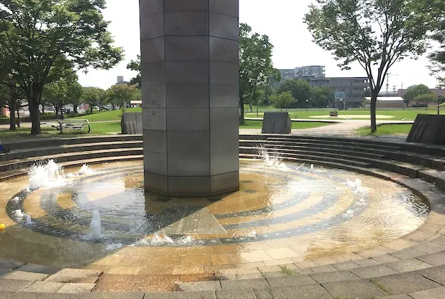 平成中央公園の噴水