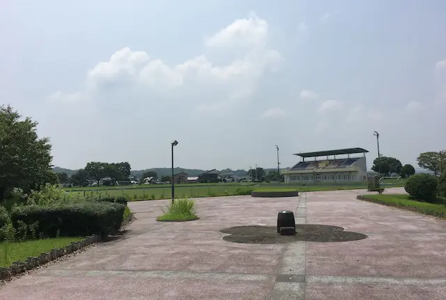 七城運動公園の噴水広場