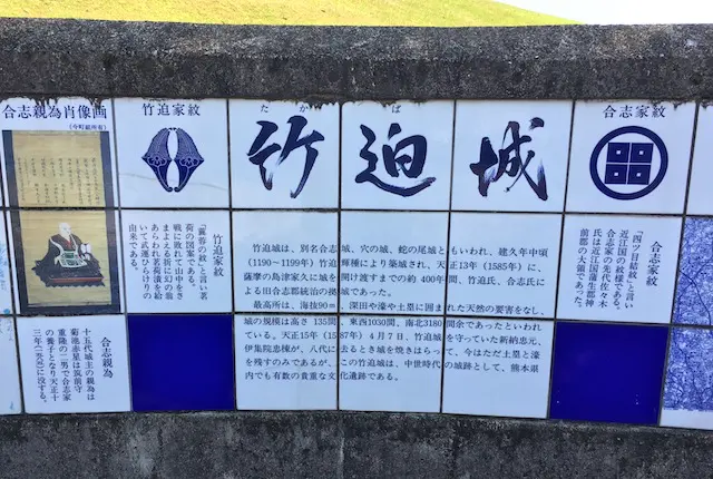 竹迫城跡公園のガイド