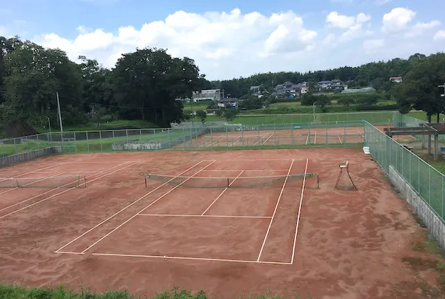 合志市総合運動公園のテニスコート