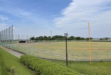 新宝満川公園（福岡県久留米市）野球場とテニスコート