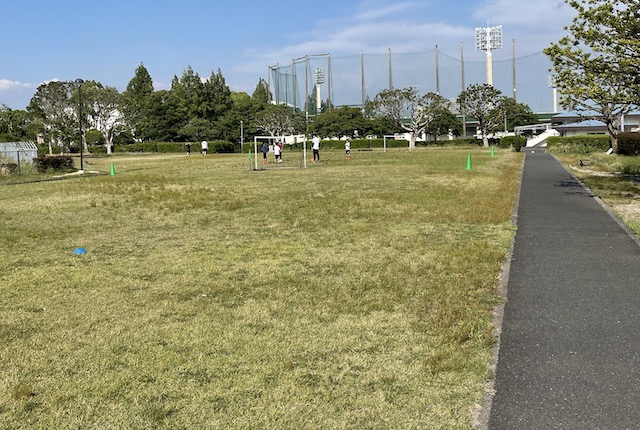 鳥栖市民公園の芝生広場