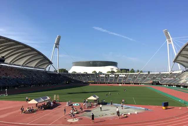 熊本県民総合運動公園の陸上競技場