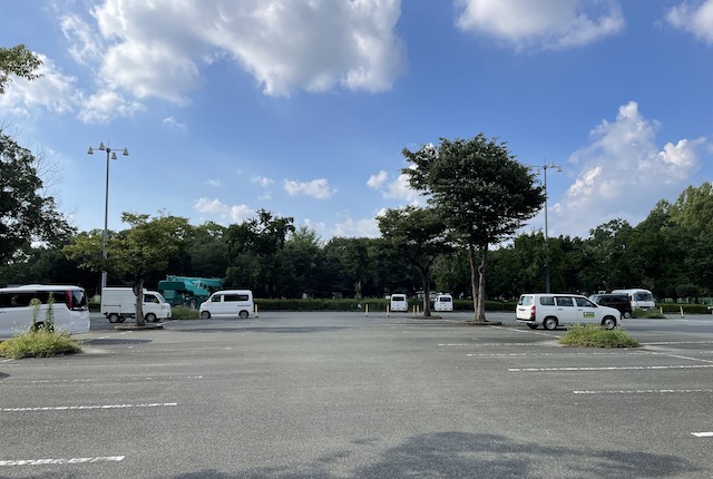 熊本県民総合運動公園のB駐車場
