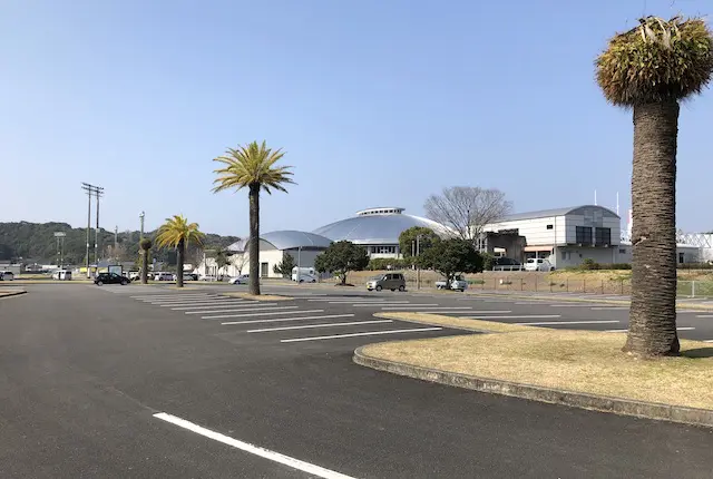 松島総合運動公園の駐車場