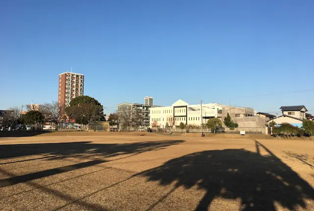 八王寺中央公園の芝生広場