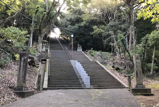 本妙寺公園の石段