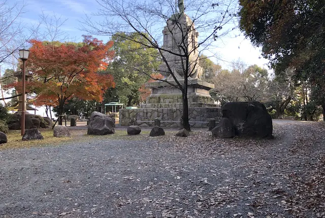 本妙寺公園の駐車場スペース