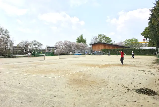 錦ヶ丘公園のテニスコート