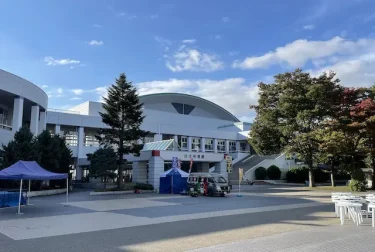 山形県総合運動公園総合体育館（天童市）Bリーグの試合会場