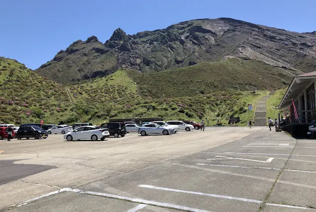 仙酔峡の駐車場