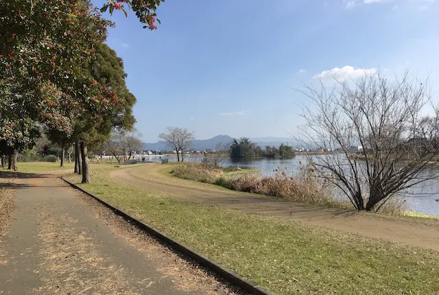 下江津湖の遊歩道