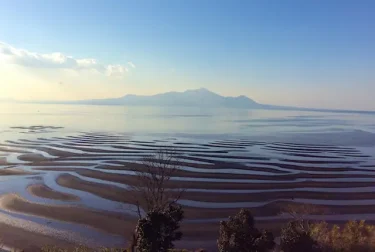 御輿来海岸（熊本県宇土市）干潟と夕日の絶景スポット