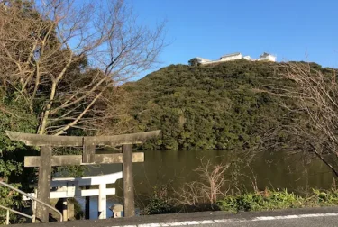 富岡城跡（熊本県苓北町）難攻不落の要塞からの眺め